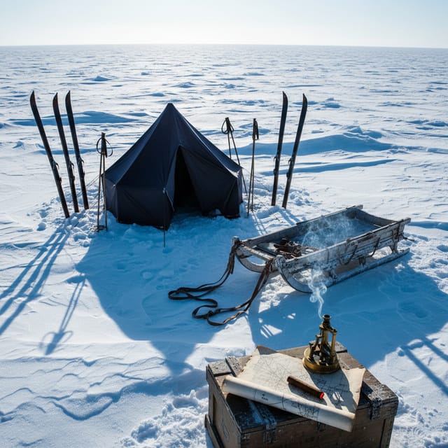 Cover art for Roald Amundsen: A Cold Equation of Silk and Bone